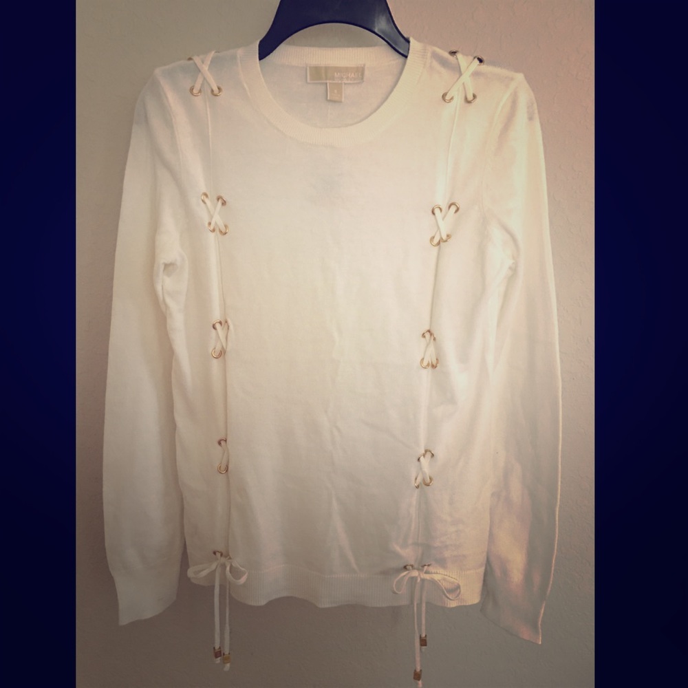 Micheal Kors white sweater size S